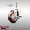 Service Caster 3 Inch 316SS Maroon Polyurethane Swivel 1/2 Inch Threaded Stem Caster with Brake SS316TS20S314-PPUB-MRN-TLB-121315 - alternate 2